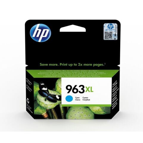 HP 963XL Cyan High Yield Printer Ink Cartridge Original Single-pack