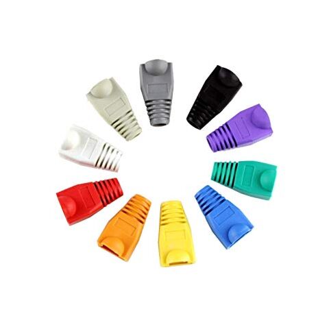 NetiX RJ45 Rubber Boots 100 Per Pack Green