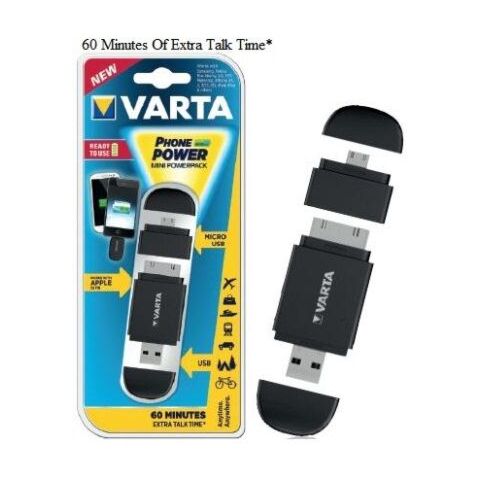 Varta Mini Powerpack Charger-Smart 2-In-1 Solution Black