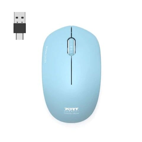 Port Designs Collection II 1600 DPI Ambidextrous Wireless Mouse Turquoise