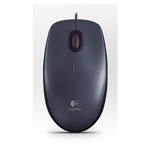 Logitech M90 Corded USB Mouse Grey