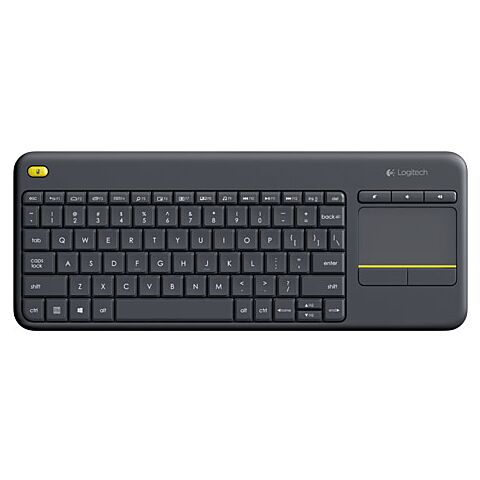 Logitech K400 Plus Touch Wireless Keyboard - Black