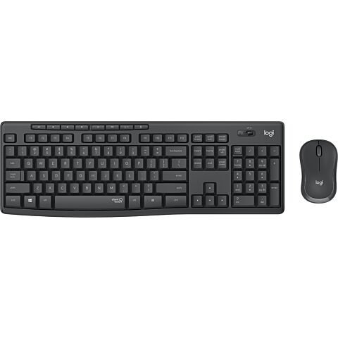 Logitech MK295 silent Wireless combo Desktop Keyboard & Mouse - Graphite