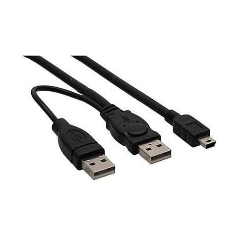 Digitech Dual USB & Mini USB Charger Black