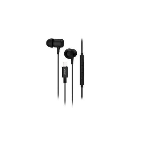 Astrum EB510 USB-C Metal Stereo Earphones with Mic - DAC Black