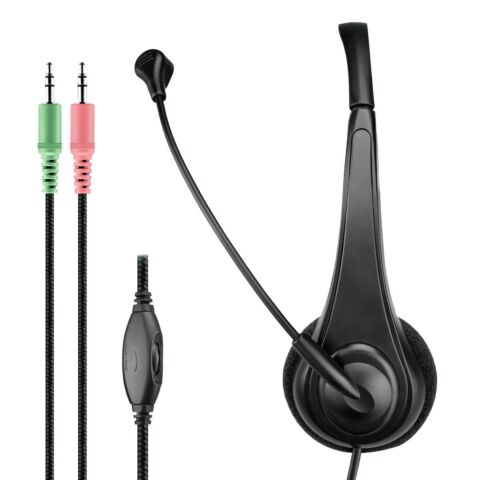 Astrum HS110 Classic Stereo Headphones + Mic Black