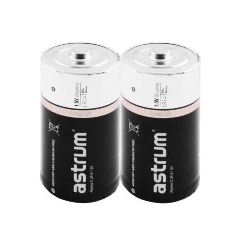 Astrum AAB014 Alkaline C LR14 Battery 2PC Pack