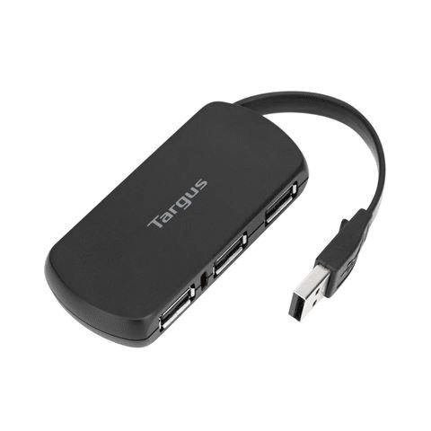 Targus ACH114EU interface hub USB 2.0 480 Mbit/s Black