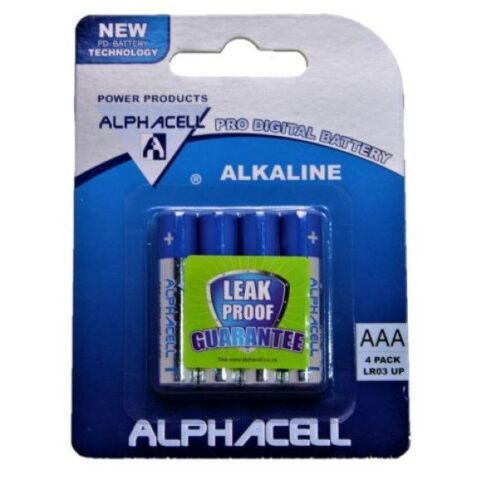 Alphacell Alkaline Pro Digital - AAA 4PC Carded
