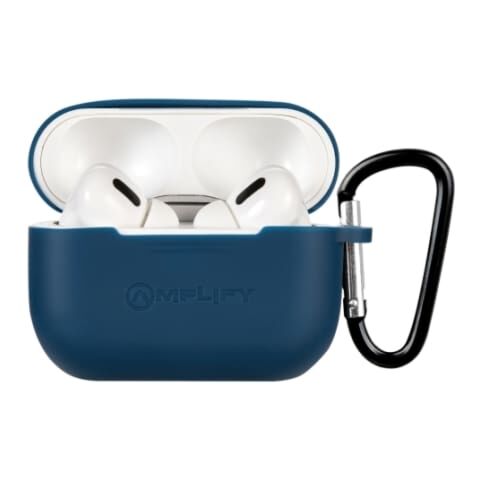 Amplify Note X Series TWS Earphones + Charging Case - White Case + Blue Cover