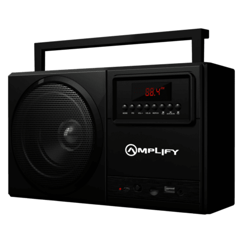 Amplify Tuner Series Bluetooth Speaker with Radio Black