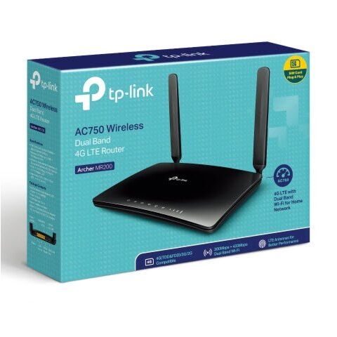 TP-Link Archer MR200 AC750 Wireless Dual Band 4G LTE Router