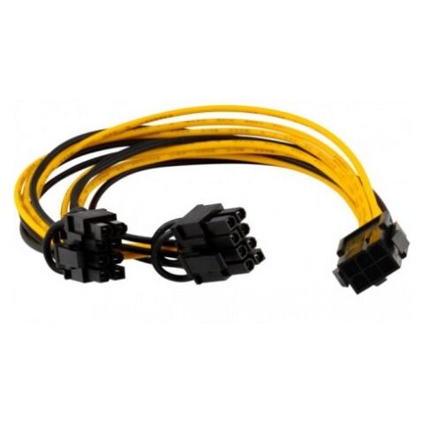 6 Pin Female to Pin Female to 2 x 8 Pin Male