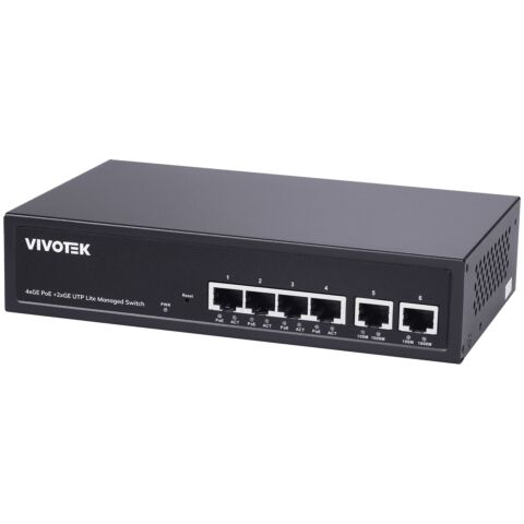 Vivotek 4x GE PoE and 2x GE UTP Lite Managed Switch