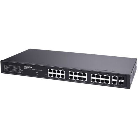Vivotek 24x GE PoE 2x GE UTP 2x GE SFP Lite Managed PoE Switch