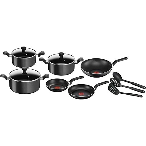 Tefal Super Cook 12pc Set Non Stick Pans