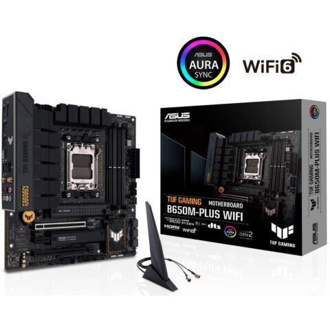 Asus TUF Gaming B650M-Plus WiFi B650 Chipset AMD Ryzen 7000 AM5 Socket micro-ATX