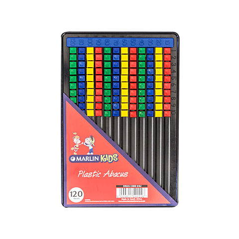 Marlin Plastic Abacus 120 Beads Flatboard