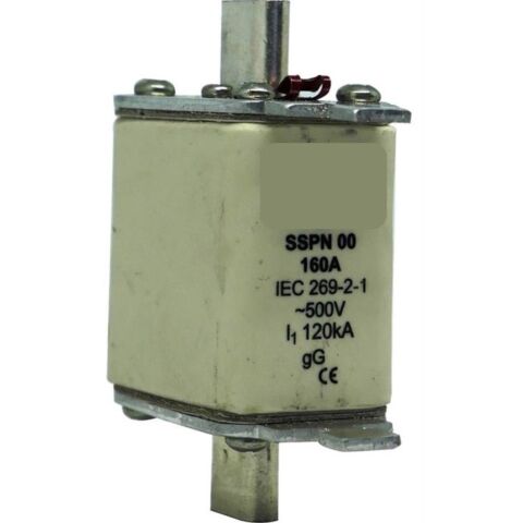 Solarix 500V 160A NH00 Ceramic Din Fuse