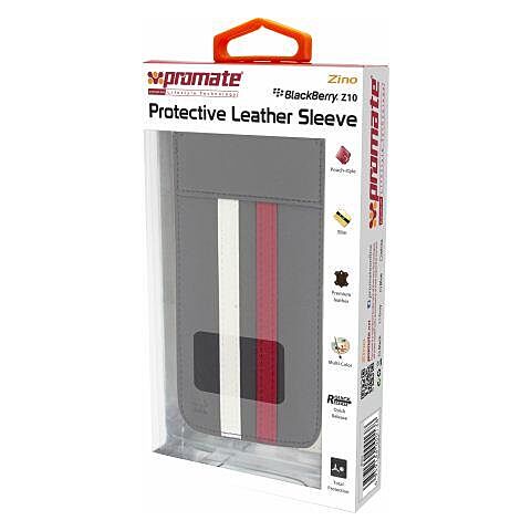 Promate Zino BlackBerry Z10 Protective Leather Sleeve Colour: Grey