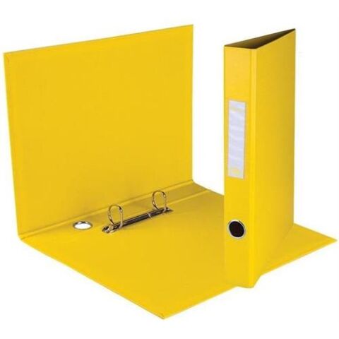 Treeline 2 Ring File PVC Ringbinder 25mm A4 Yellow