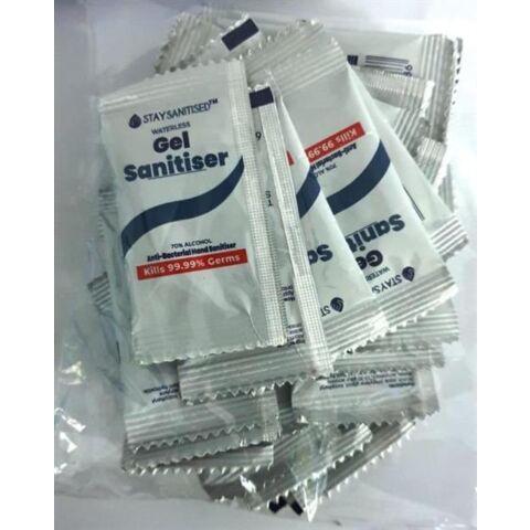 Casey Pocket and Travel Gel Sanitiser 3ml Sachet- Sold as Pack of 30 