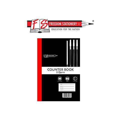 Freedom A4 3 Quire Hard Cover Counter Book 288 Page ( Pack of 5 )