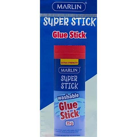 Marlin Non Toxic Glue Stick Single - 1x 35g