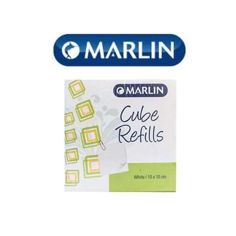 Marlin Cube Refills White Paper 10x10cm in shrink-wrap