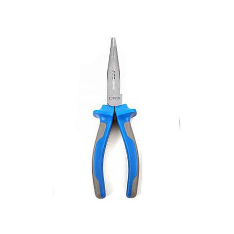Rowton Long Nose 8 inch Pliers and Side Cutter Combination with Anti-slip handles-Made from drop-forged steel