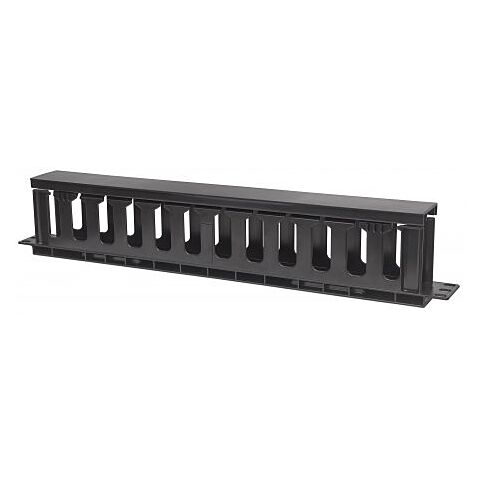 Intellinet 19 Inch Cable Management Panel - 1U Rackmount with cover