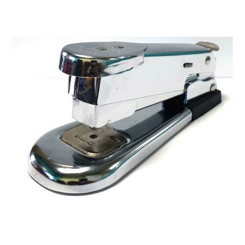 Arrow Genuine No 105 Vintage Chrome Desk Stapler- Made in Brooklyn New York