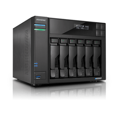 Asustor Lockerstor 6 Gen2 6 Bay NAS No Hard Drive - Quad-Core 10 nm Intel Celeron N5105 CPU brings 31% more performance