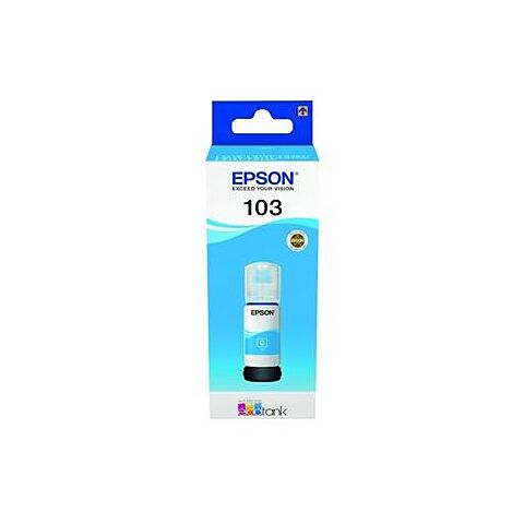 Epson 103 Ecotank Cyan Ink Bottle 65ml - Compatible Printers Epson EcoTank L3150
