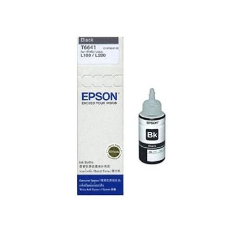 Epson T6641 Black Ink Bottle 70ml For L110 L300 L210 L355 L550