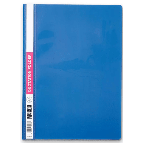 Marlin A4 Blue Quotation and Presentation Folder- Clear View Front