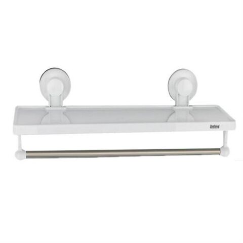 Bathlux Shelf With Handtowel Rack With Suction Cup Retail Box No Warranty