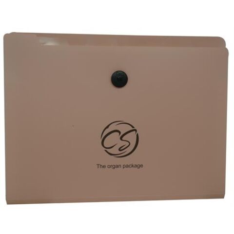 Brainware 8 Compartment Expanding File Organiser Pink