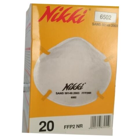 Casey Nikki 6502 FFP2NR Disposal Mask With Aluminium Strip Bonded Nose Clip - 3 Layer Non-Woven Polyester Respirator