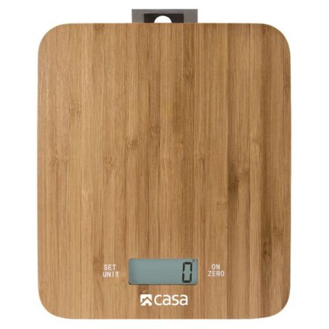 Casa Electronic Bamboo Kitchen Scale Retail Box 1 year warranty