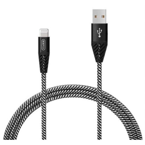 Ezra UsbA To Iphone 3A 1meter Fast Charging Black Braided