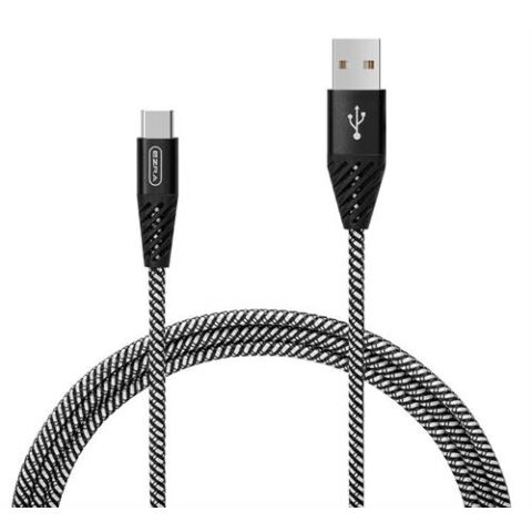 Ezra UsbA To TypeC 3A 1meter Fast Charging Black Braided