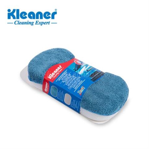 Kleaner Multi Purpose Microfiber oval shaped Car wash sponge - Perfect for use on cars