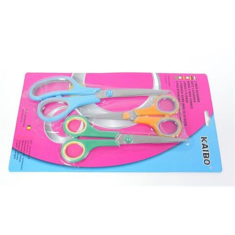 Casey 3 pc Multicolour Household Scissor Pack - Hardened blade