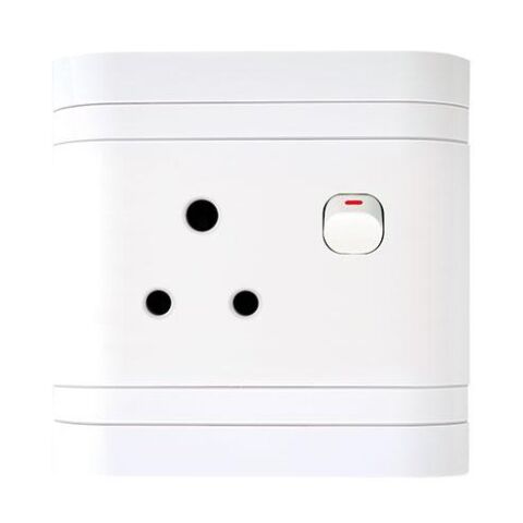 Lesco Single Switch Socket with Flush Cover -Voltage: 220-240V