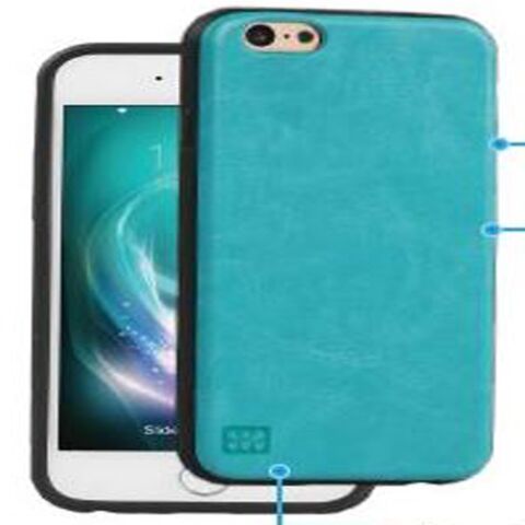 Promate Lanko-i6 Leather Flexible Snap-on Case - Blue