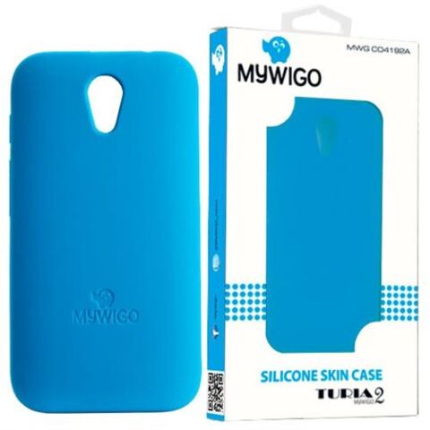 MyWiGo CO4192A Silicon blue bumper for MyWigo Turia 2 - Blue