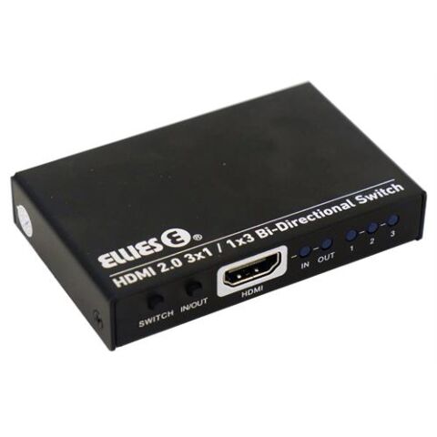 Ellies 3 Port Bi Directional HDMI Switch