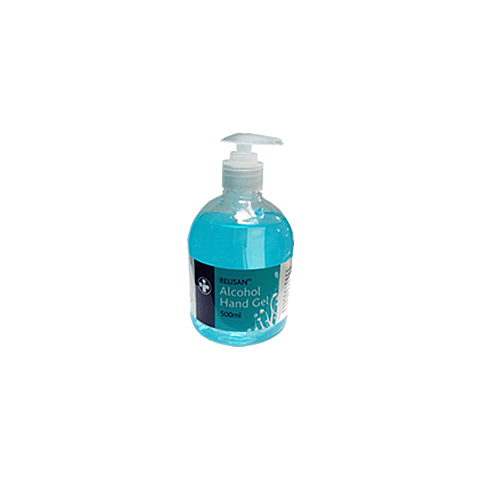 Casey 500ml Blue Gel Hand and Surface Alcohol Based Gel Instant Sanitiser with Hand Pump - 70% Ethyl Alcohol; Ethyl Ethanol