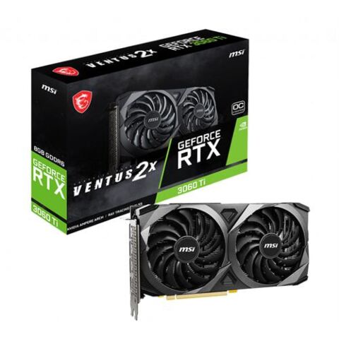 MSI Nvidia GeForce RTX 3060 Ti 8G Graphics Card - 8GB GDDR6 256bit Memory